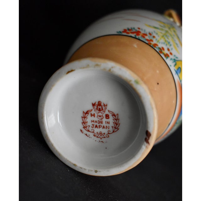 Vintage Japanese Porcelain Vase Dragon Ware Moriage Lusterware Hand Painted 6.5" For Sale - Image 14 of 14
