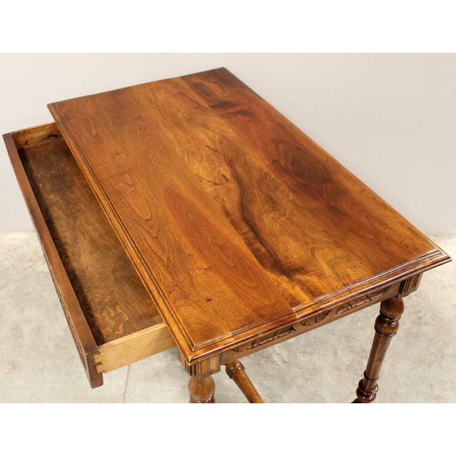Antique Walnut Writing Desk For Sale - Image 12 of 15
