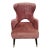 Pink Pink Velvet Armchair, 1980s For Sale - Image 8 of 8
