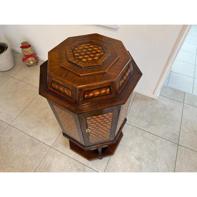 Antique Biedermeier Inlaid Bar For Sale - Image 9 of 18