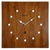 Vintage Brown Wooden Wall Clock from Seiko, 1980s For Sale - Image 16 of 16