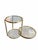 This sophisticated mid-century modern three-tier end table, beautifully attributed to the iconic style of Milo Baughman,...