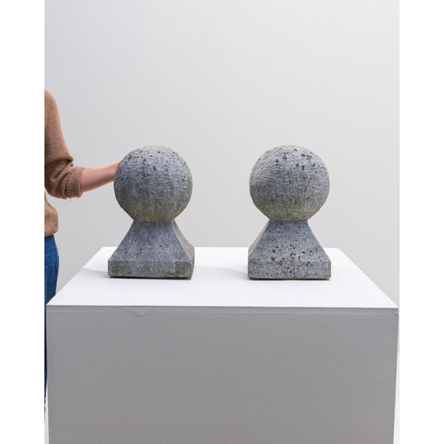 Stone 19th Century Belgian Blue Stone Sculptures - A Pair For Sale - Image 7 of 18