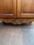 Late 20th Century Vintage French Provincial Walnut Vitrine Cabinet With Black Chicken Wire For Sale - Image 5 of 8