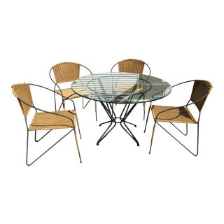 Vintage Used Wrought Iron Patio And Garden Furniture