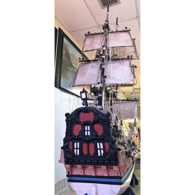Large Scale Antique Model Ship Circa Early 1900s For Sale - Image 10 of 13