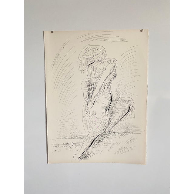 Mid 20th Century André Masson, French Abstract Surrealist Lithograph Andre Masson Mourlot Paris Limited Edition, 1961 For Sale - Image 5 of 7