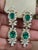 Green Gia Cert Natural Zambian Emerald & 95 Ct Diamond 4 Piece Set 18 Kt Yellow Gold For Sale - Image 8 of 8
