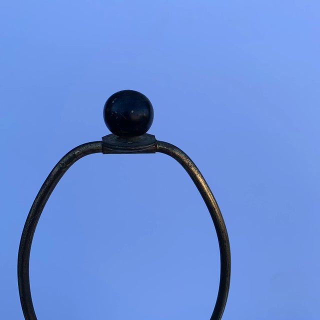 1960s Vintage Mercury Glass Table Lamps a Pair For Sale - Image 5 of 10