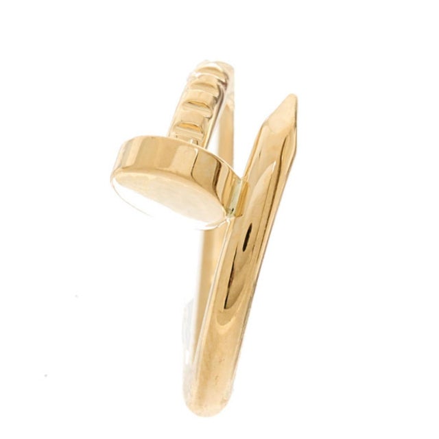 Cartier Just Ankle Nail Ring SYZ313 18k Yellow Gold AU750 AUTHENTIC Cert For Sale - Image 14 of 18