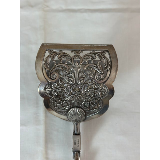 Silver-Plated Asparagus Tongs, 1890s For Sale - Image 10 of 14