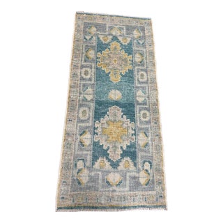 Turkish Oushak Rug 2'2" x 4'10" For Sale