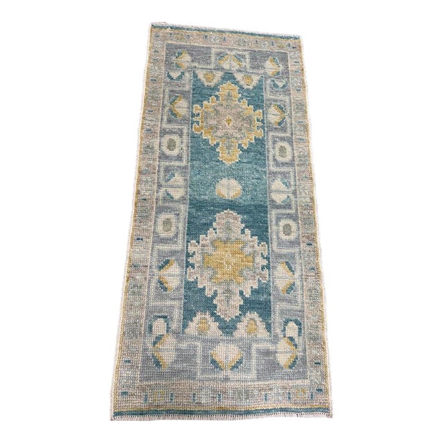 Turkish Oushak Rug 2'2" x 4'10" For Sale