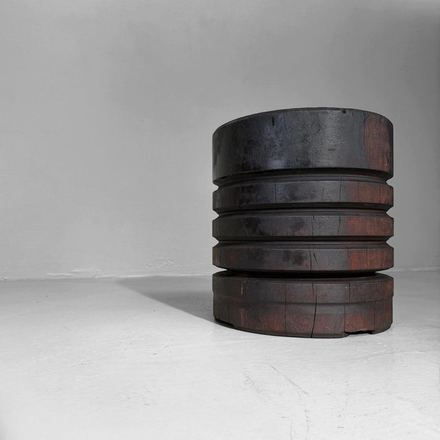Industrial Japanese Wooden Interior Object, 1950 For Sale - Image 4 of 11