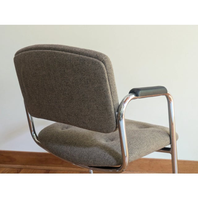 Beige 1980s Cantilever Office Chair For Sale - Image 8 of 11