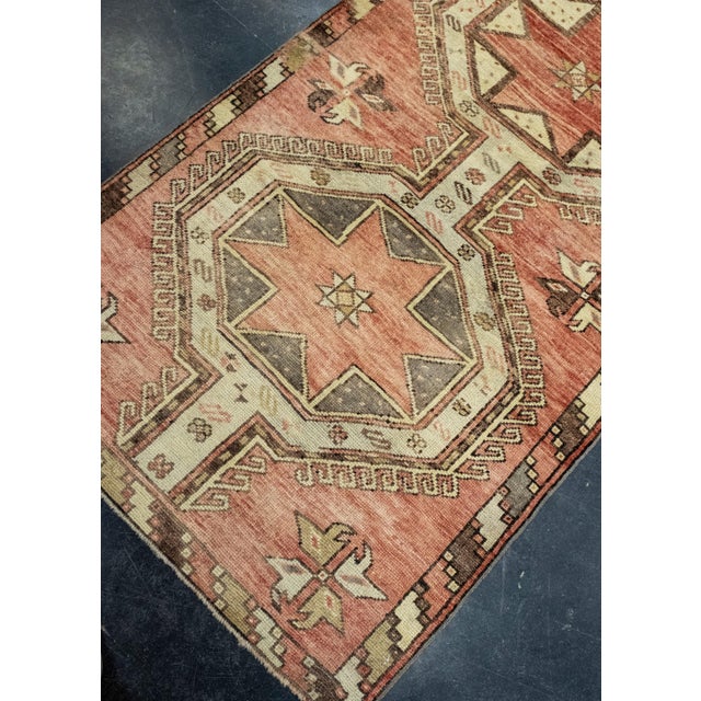 Turkish Turkish Vintage Runner Rug 3'1" x 10' #326 For Sale - Image 3 of 8
