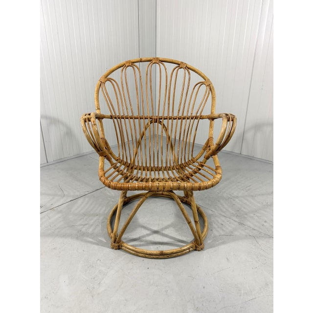 Rattan Chair by Rohé Noordwolde, Netherlands, 1960s For Sale - Image 14 of 14