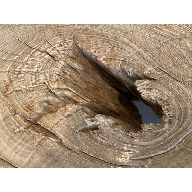 Andrianna Shamaris Impressive Teak Wood Log Style Console Table For Sale In New York - Image 6 of 18