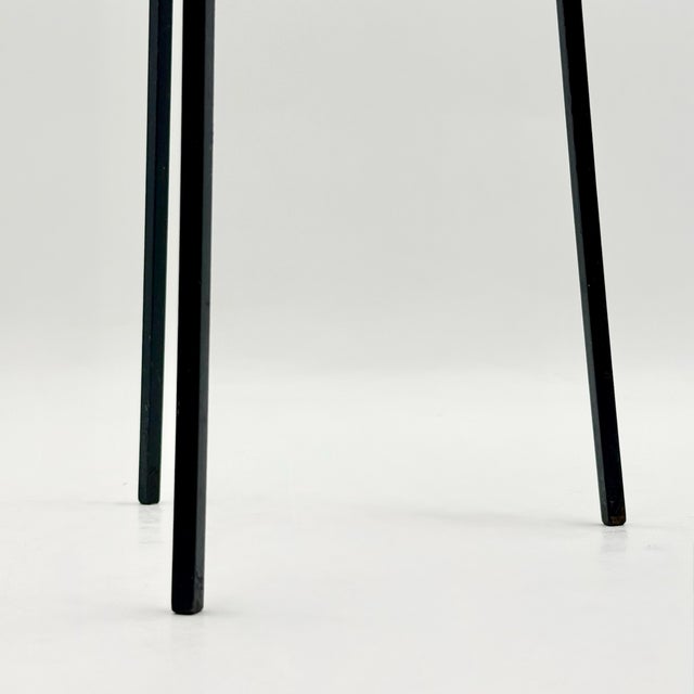 Chrome Tripod Floor Ashtray with Blue Ceramic Bowl, 1960s For Sale - Image 10 of 11