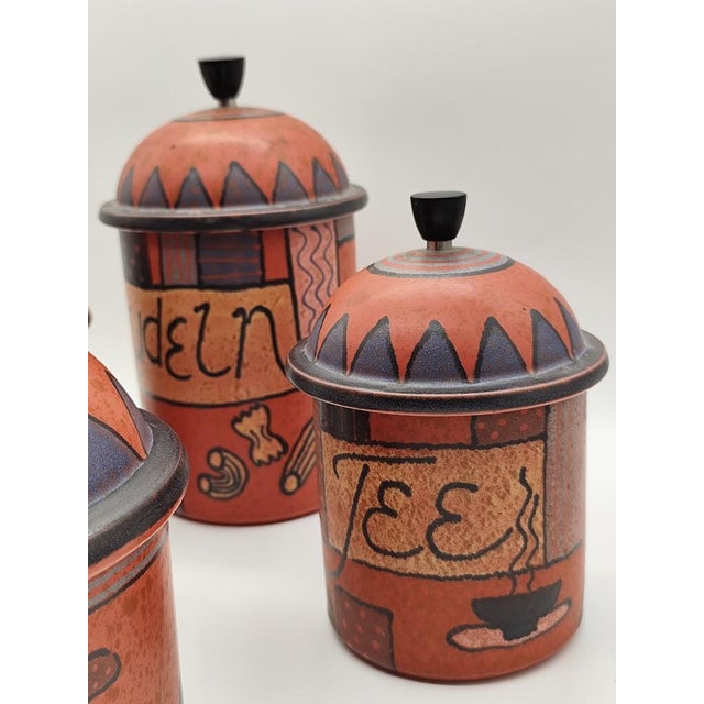 Vintage Candy Storage Jars from KMK Keramik Manufaktur Kupfermühle, 1955, Set of 4 For Sale - Image 18 of 18