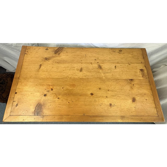 Wood Antique Rustic Primitive Pine Two Door Cabinet With Drawer, Locks, and Key For Sale - Image 7 of 18