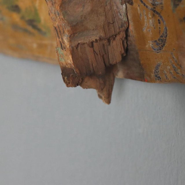 Tan Antique Side of a Sicilian Cart For Sale - Image 8 of 11
