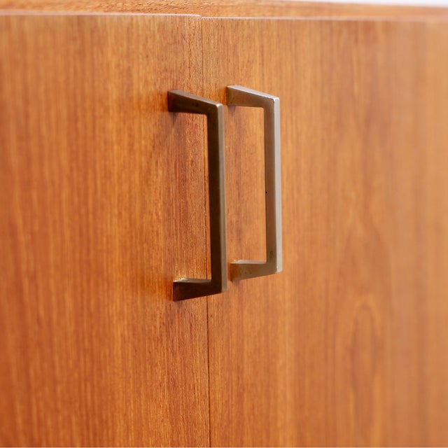 1960s Mid Century Teak Vinyl Record Cabinet For Sale - Image 9 of 9