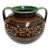 Hungarian Folk Art Double-Handled Pottery Vessel, Vintage For Sale