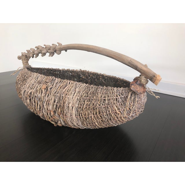 Organic Modern Samuel Yao Handwoven Basket Chairish
