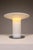 Ivory Glass Mushroom Table Lamp attributed to Peill & Putzler, Germany, 1970s For Sale - Image 8 of 11