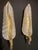 White and Gold Murano Glass Wall Lights in the Shape of Leaves, Set of 2 For Sale - Image 15 of 18