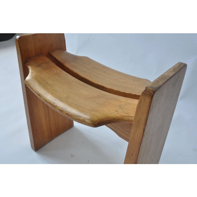 Mid-Century Modern Solid Pine Stool by Gilbert Marklund For Sale - Image 3 of 8