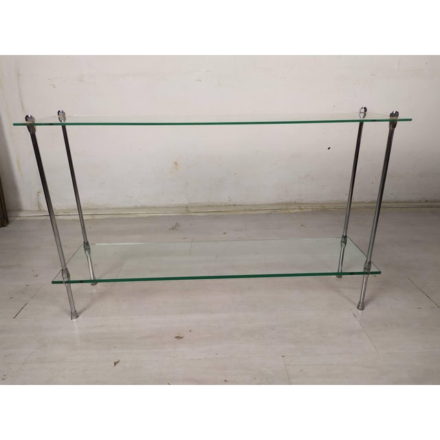 Vintage Chrome Console, 1970s, in Good conditions. Designed 1970 to 1979