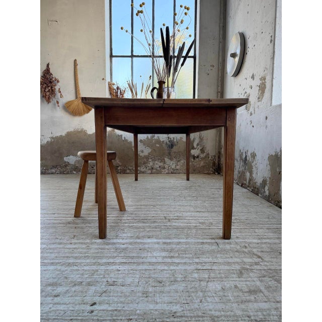 Oak Farmhouse Table, 1950s For Sale - Image 13 of 18