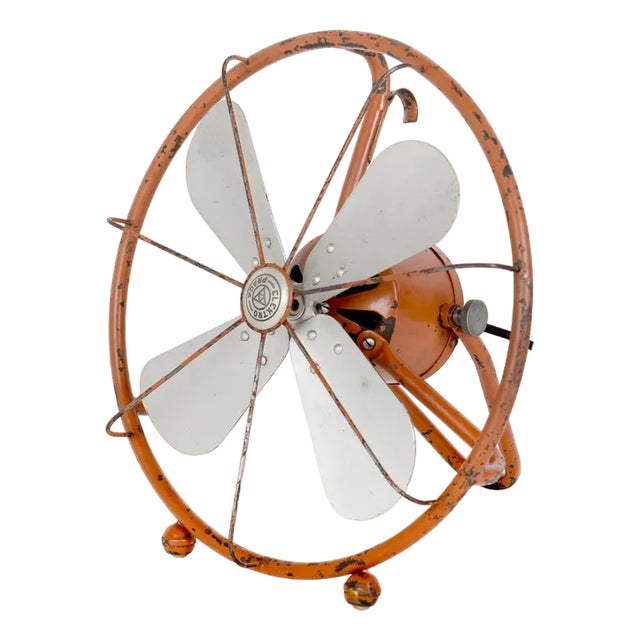 Art Deco Table Fan attributed to Peter Behrens for Aeg Elektro Praga, 1930s For Sale