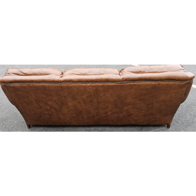 Animal Skin Vintage 1982 Leather Chesterfield Sofa by Classic Leather For Sale - Image 7 of 10