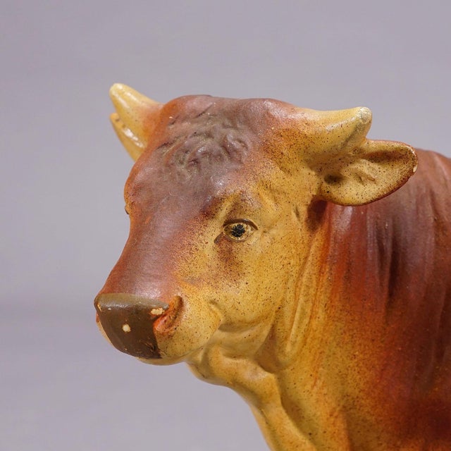 Antique Butchery Window Decoration of an Ox , Germany 1950s For Sale - Image 4 of 6