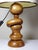 Brown Vintage Scandinavian Style Table Lamp in Carved Turned Wood, 1960s For Sale - Image 8 of 16