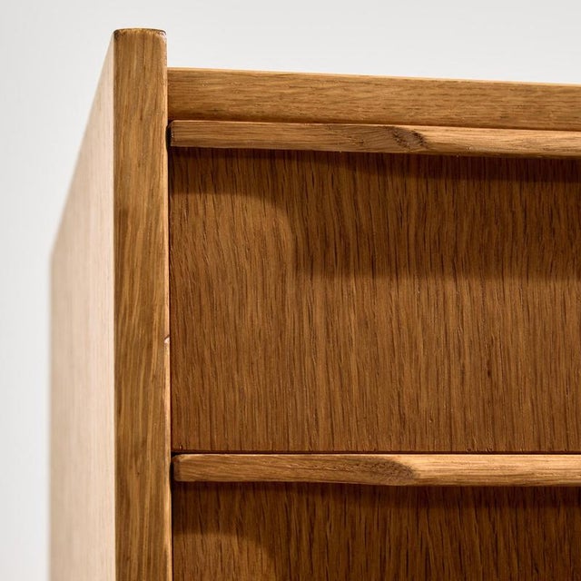 Mid-Century Oak Nightstand, 1960s For Sale - Image 9 of 15