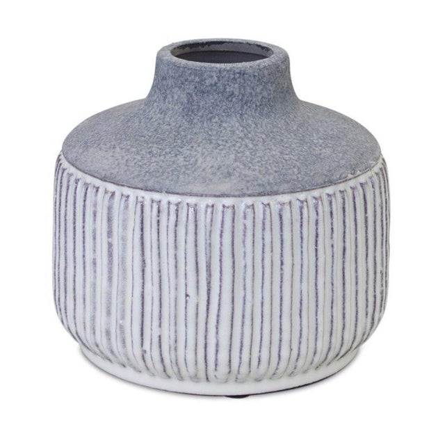 Bring timeless style and natural charm to your space with this Modern Glazed Terracotta Vase. Featuring soft grey and...