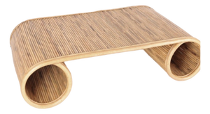Large Coffee Table in Rattan