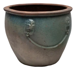 Chinese Monumental Glazed Protector Pot, C. 1900