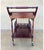 Vintage Wood Tea & Bar Cart with Drop-Leaf Sides and Bottle Holder, 1940s For Sale - Image 9 of 10