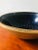 Mid 20th Century Country Rustic Navy Blue Polka Dot Yellowware Mixing Bowl For Sale - Image 5 of 7
