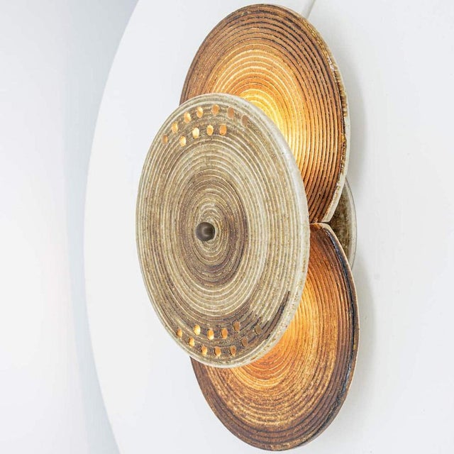 Ceramic Stoneware Wall Light from Axella, Denmark, 1970s For Sale - Image 6 of 15