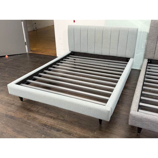 Contemporary Queen Size Room & Board Hartley Bed Frame For Sale - Image 3 of 12