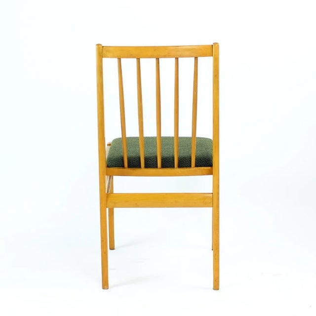 1960s Czechoslovakian Blond Dining Chairs from Drevospoj, 1960s, Set of 4 For Sale - Image 5 of 14