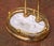 Brass Mid-Century French Brass and Marble Five-Piece Fireplace Tool Set With Stand For Sale - Image 8 of 10