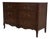 Vintage French Country Walnut Finish Low Dresser For Sale