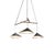 Wood Emily Group of Three with Oxidized Shades Hanging Lamp from Moss Objects For Sale - Image 7 of 7
